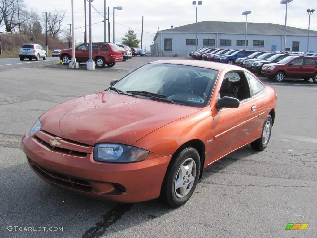 2005 Cavalier Coupe - Sunburst Orange Metallic / Graphite Gray photo #4