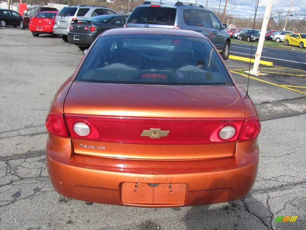 2005 Cavalier Coupe - Sunburst Orange Metallic / Graphite Gray photo #6