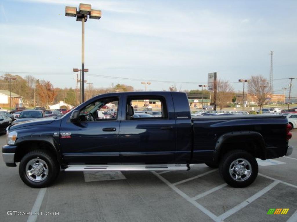 2007 Ram 2500 SLT Mega Cab 4x4 - Patriot Blue Pearl / Medium Slate Gray photo #6