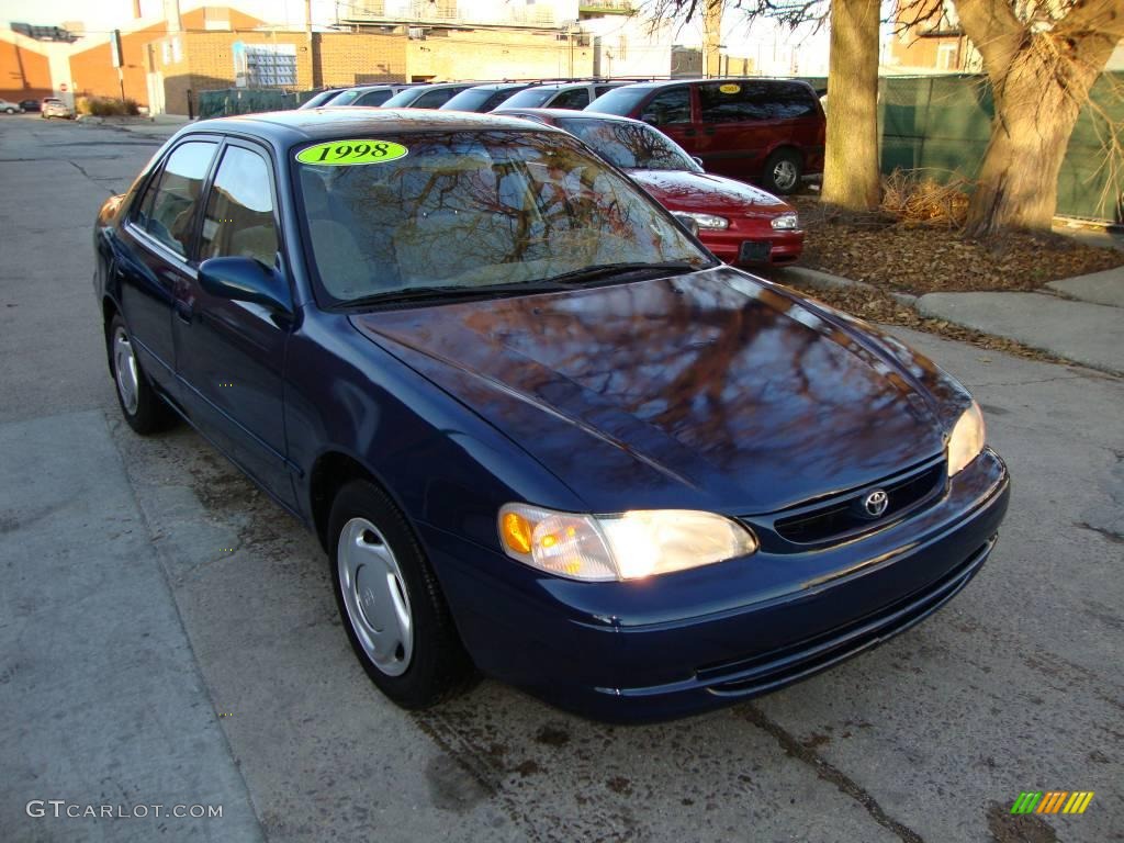 1998 Corolla LE - Dark Blue Pearl / Beige photo #2