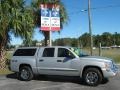 2005 Bright Silver Metallic Dodge Dakota Laramie Quad Cab 4x4  photo #2