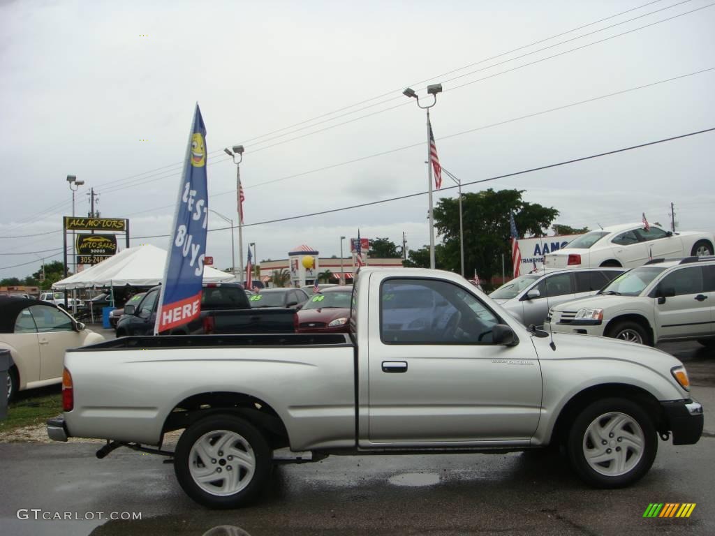 2000 Tacoma Regular Cab - Lunar Mist Metallic / Gray photo #2