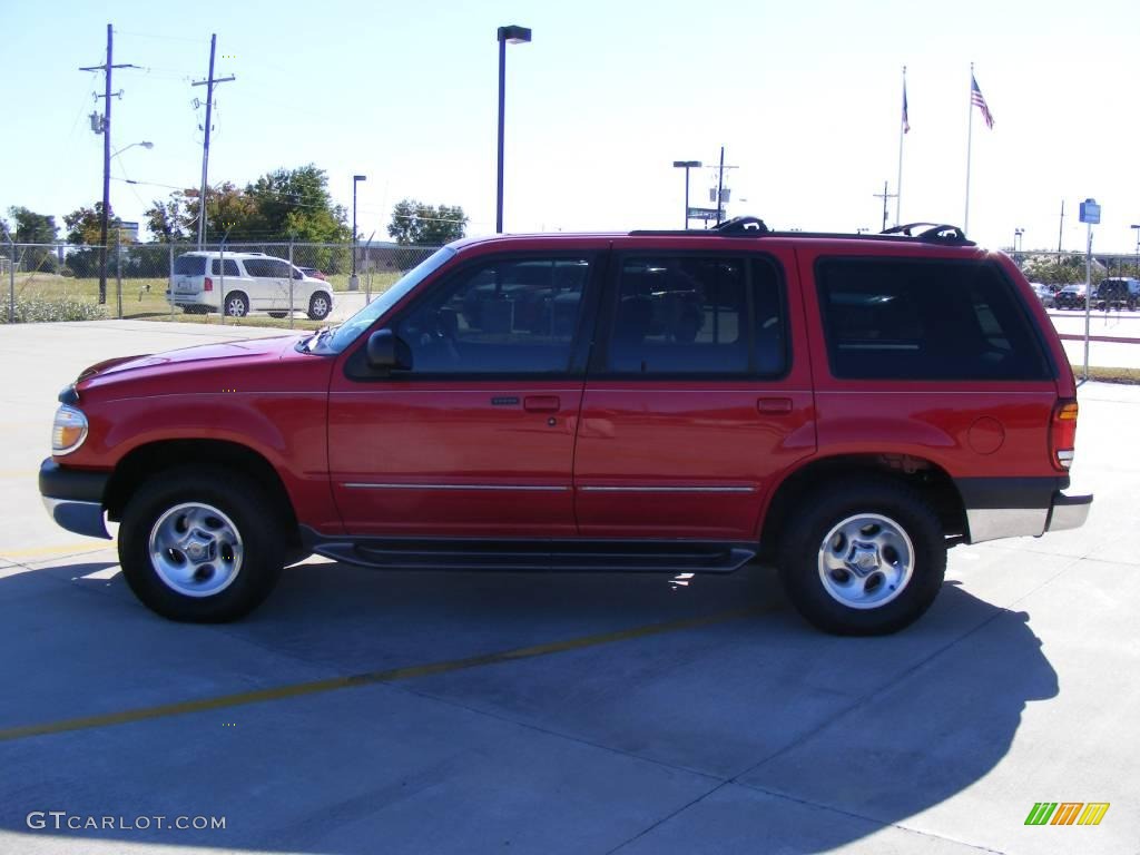 1999 Explorer XLT 4x4 - Bright Red Clearcoat / Dark Graphite photo #6
