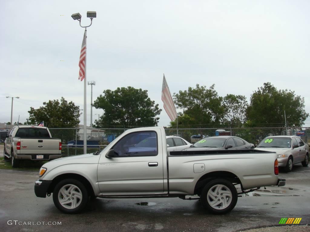 2000 Tacoma Regular Cab - Lunar Mist Metallic / Gray photo #7