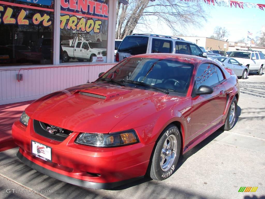 1999 Mustang GT Coupe - Laser Red Metallic / Dark Charcoal photo #3