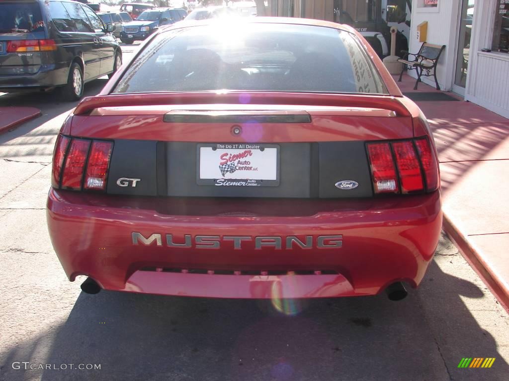 1999 Mustang GT Coupe - Laser Red Metallic / Dark Charcoal photo #9