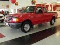 Bright Red 2003 Ford Ranger XL SuperCab