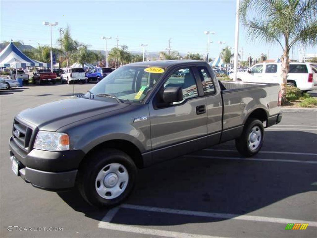 2005 F150 XL Regular Cab - Dark Shadow Grey Metallic / Medium Flint Grey photo #7