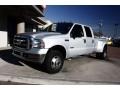 2005 Silver Metallic Ford F350 Super Duty Lariat Crew Cab 4x4 Dually  photo #5