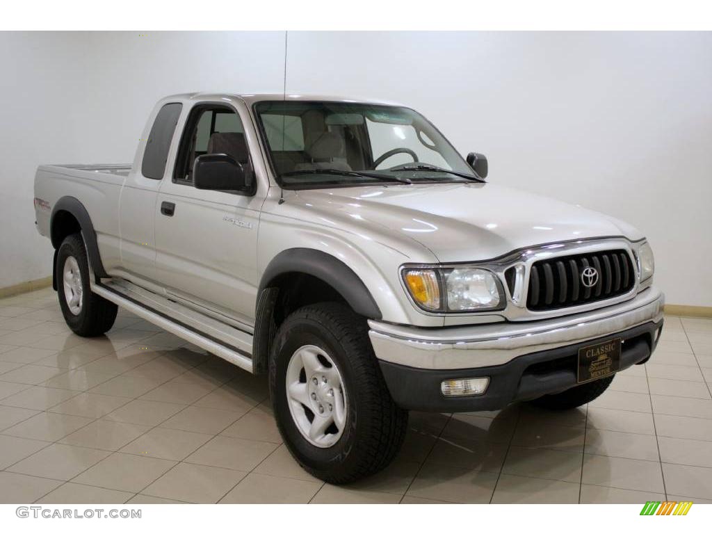 2003 Tacoma PreRunner TRD Xtracab - Lunar Mist Silver Metallic / Charcoal photo #1