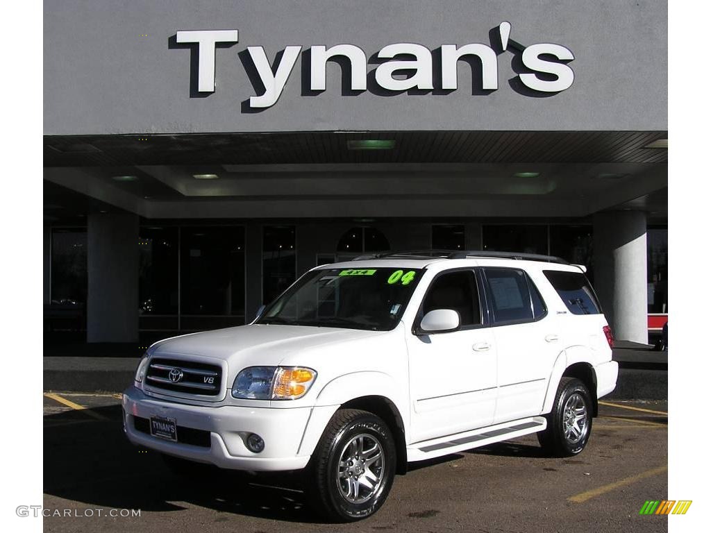 2004 Sequoia Limited 4x4 - Natural White / Oak photo #1