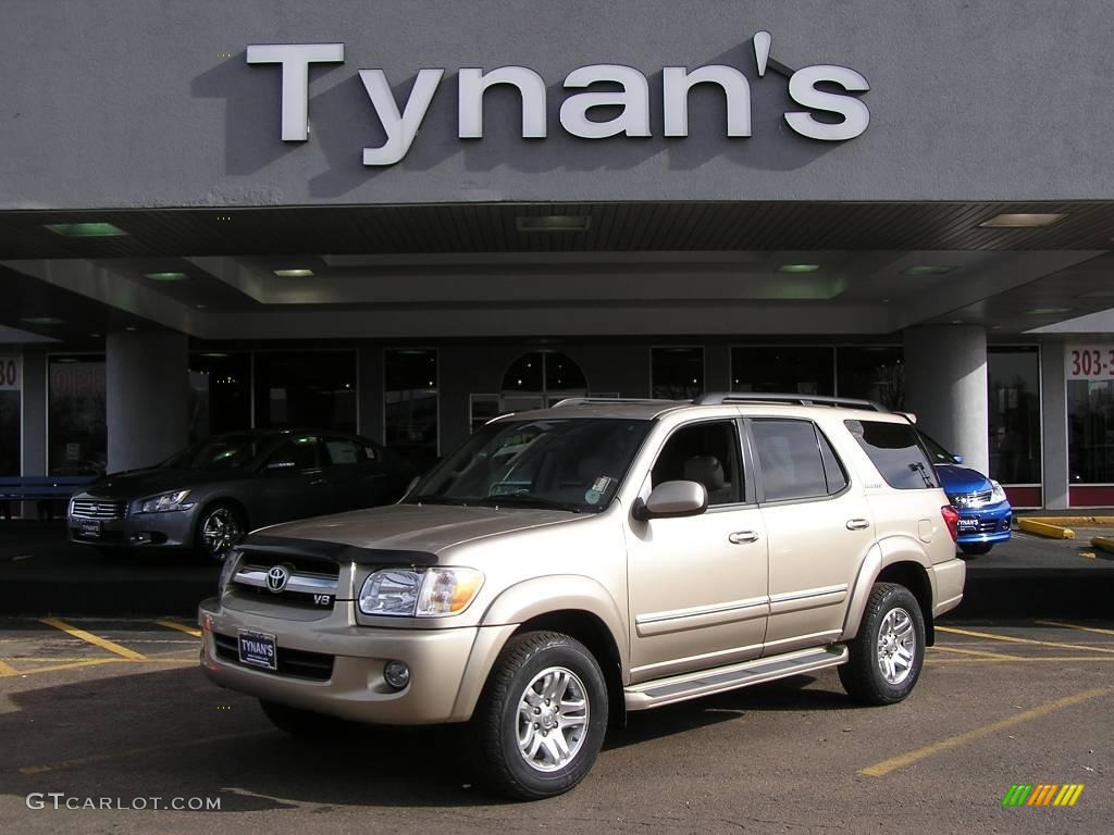 2005 Sequoia Limited 4WD - Desert Sand Mica / Taupe photo #1