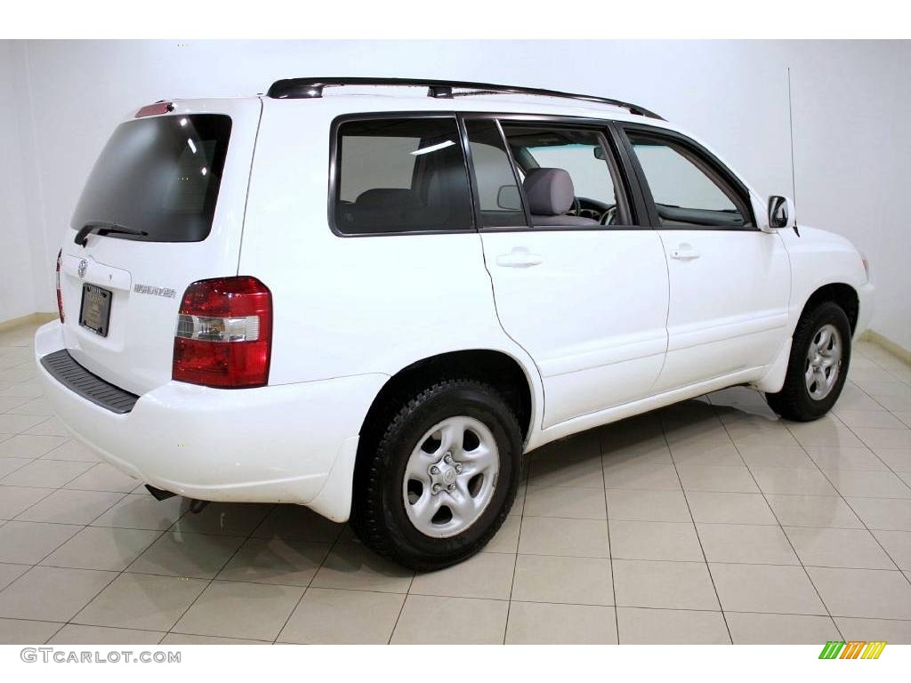 2006 Highlander 4WD - Super White / Ash Gray photo #7