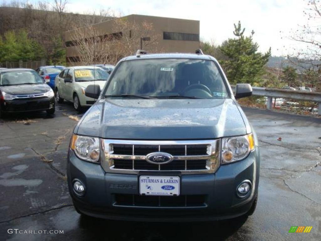 2010 Escape XLT - Steel Blue Metallic / Charcoal Black photo #8