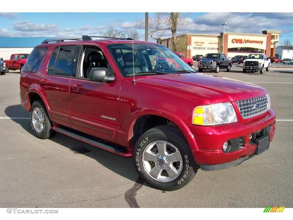 2005 Explorer Limited 4x4 - Redfire Metallic / Graphite photo #3