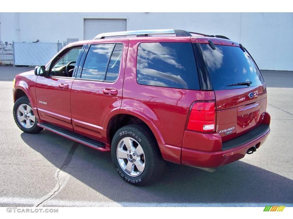 2005 Explorer Limited 4x4 - Redfire Metallic / Graphite photo #7