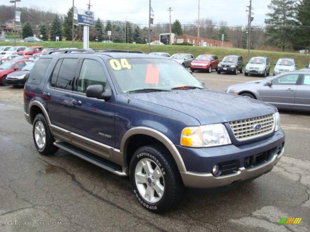 2004 Explorer Eddie Bauer 4x4 - Medium Wedgewood Blue Metallic / Medium Parchment photo #6