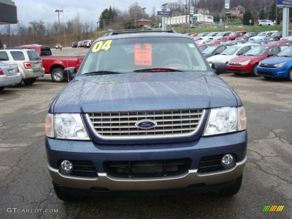 2004 Explorer Eddie Bauer 4x4 - Medium Wedgewood Blue Metallic / Medium Parchment photo #10