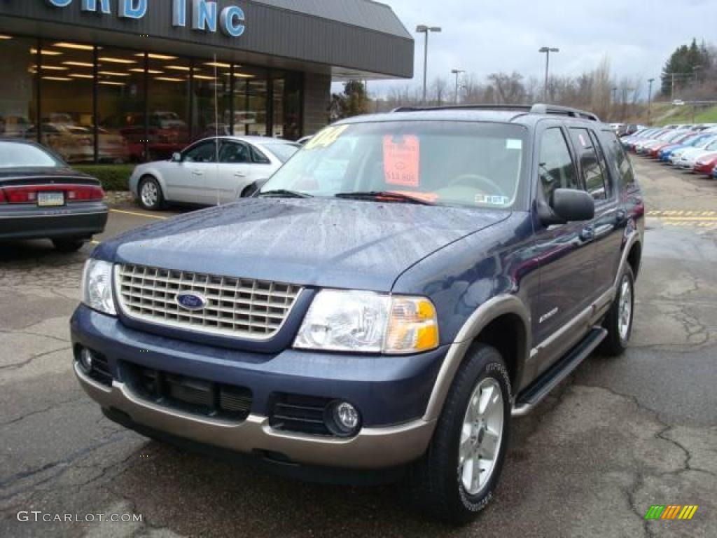 2004 Explorer Eddie Bauer 4x4 - Medium Wedgewood Blue Metallic / Medium Parchment photo #11