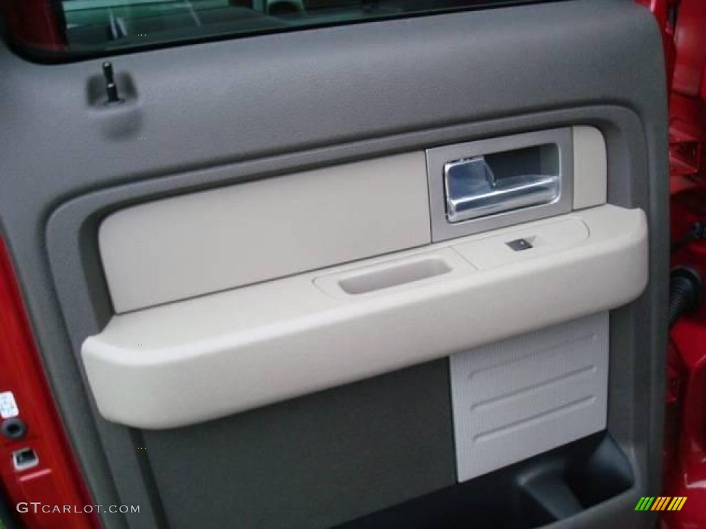 2010 F150 XLT SuperCrew 4x4 - Red Candy Metallic / Medium Stone photo #14