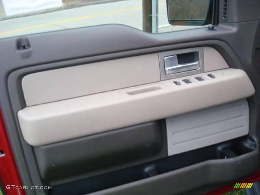 2010 F150 XLT SuperCrew 4x4 - Red Candy Metallic / Medium Stone photo #15