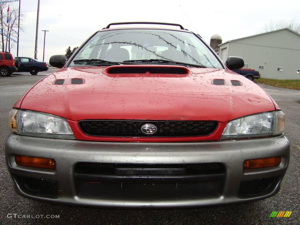 1997 Impreza Outback Sport Wagon - Brilliant Red / Gray photo #4