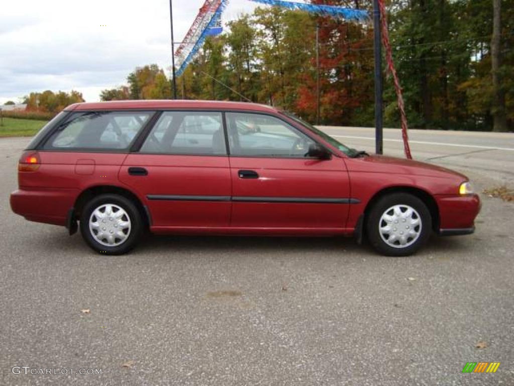 1998 Legacy Brighton Wagon - Ruby Red Pearl / Gray photo #1