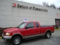 2002 Bright Red Ford F150 XL SuperCab 4x4  photo #1