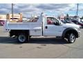 Oxford White - F450 Super Duty XL Regular Cab 4x4 Chassis Dump Truck Photo No. 4