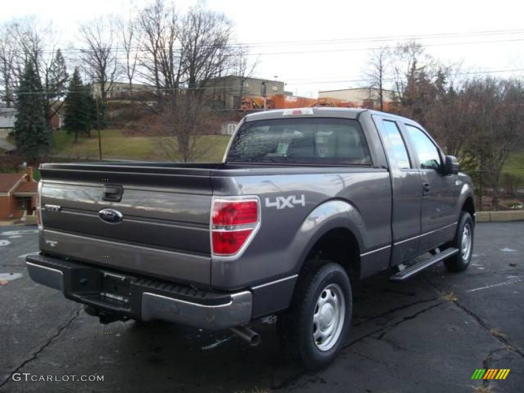 2010 F150 XL SuperCab 4x4 - Sterling Grey Metallic / Medium Stone photo #3