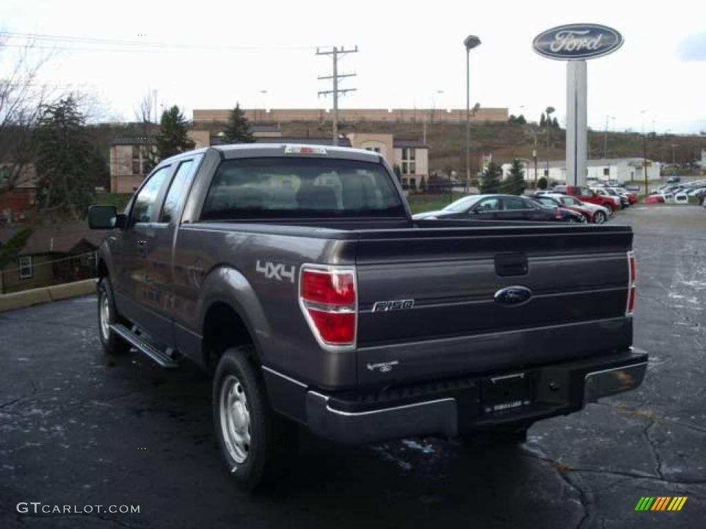 2010 F150 XL SuperCab 4x4 - Sterling Grey Metallic / Medium Stone photo #5