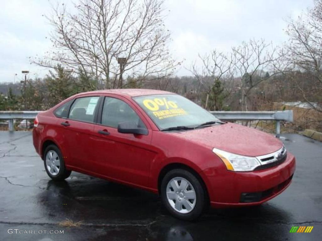 2010 Focus S Sedan - Sangria Red Metallic / Medium Stone photo #1