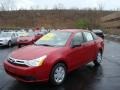 2010 Sangria Red Metallic Ford Focus S Sedan  photo #7