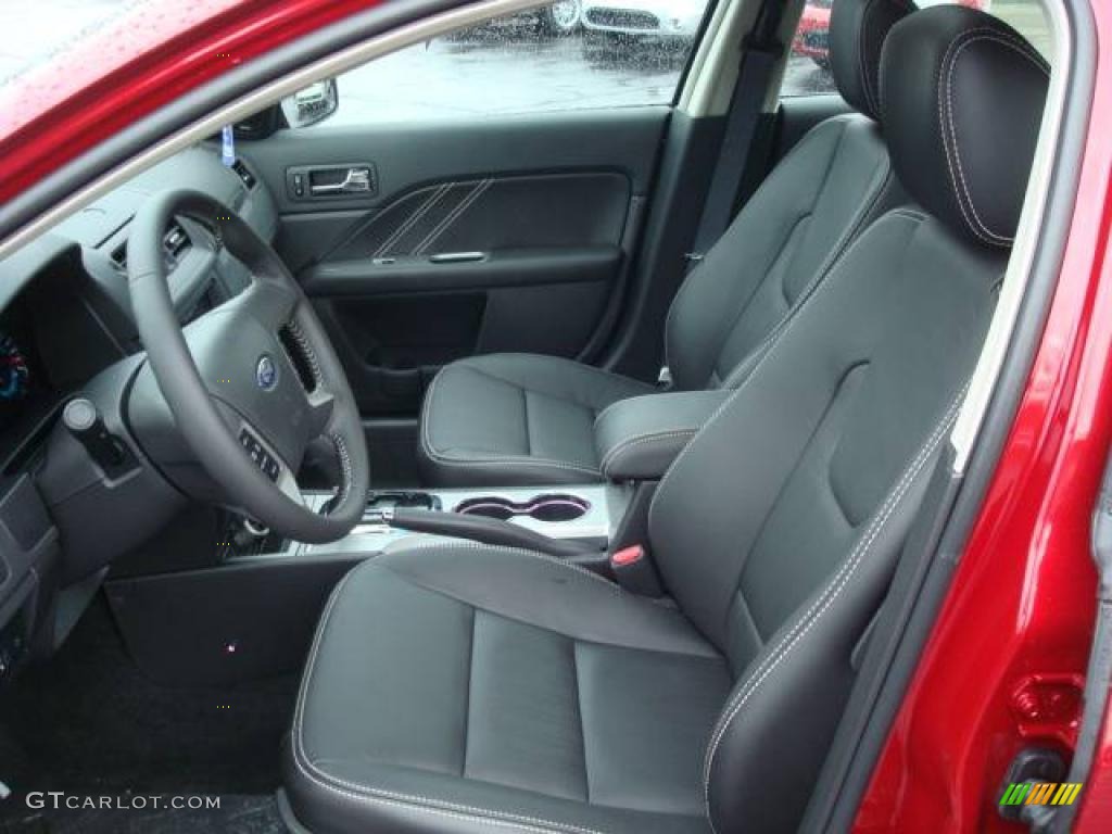 2010 Fusion Sport AWD - Sangria Red Metallic / Charcoal Black/Sport Black photo #10