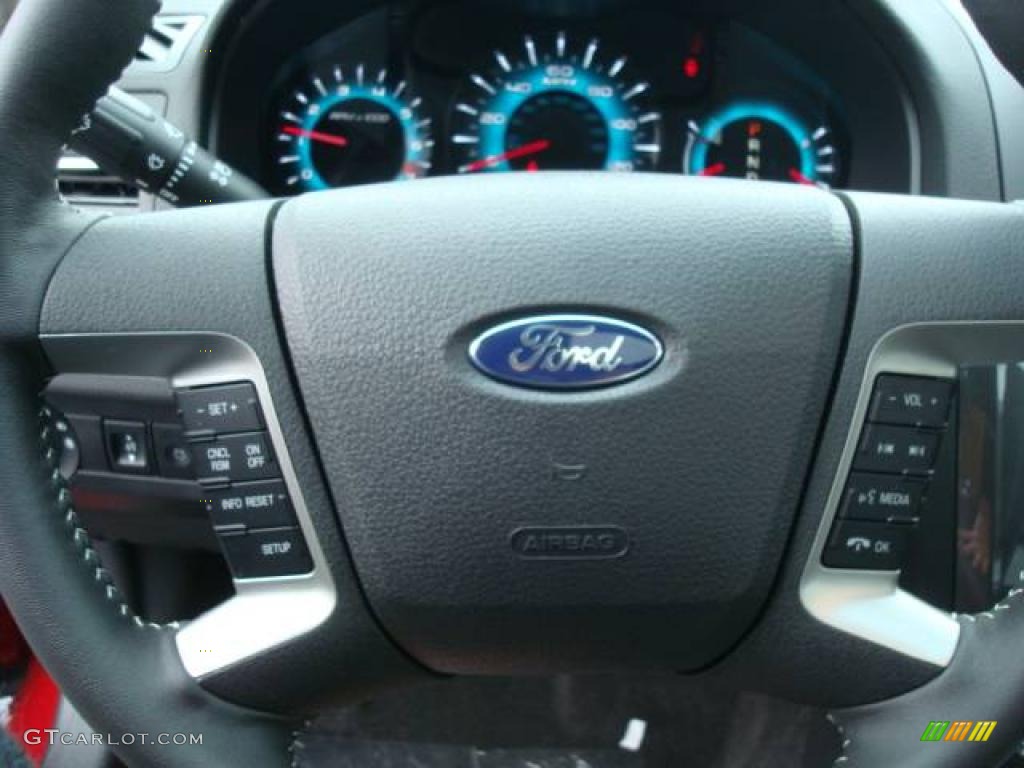 2010 Fusion Sport AWD - Sangria Red Metallic / Charcoal Black/Sport Black photo #17