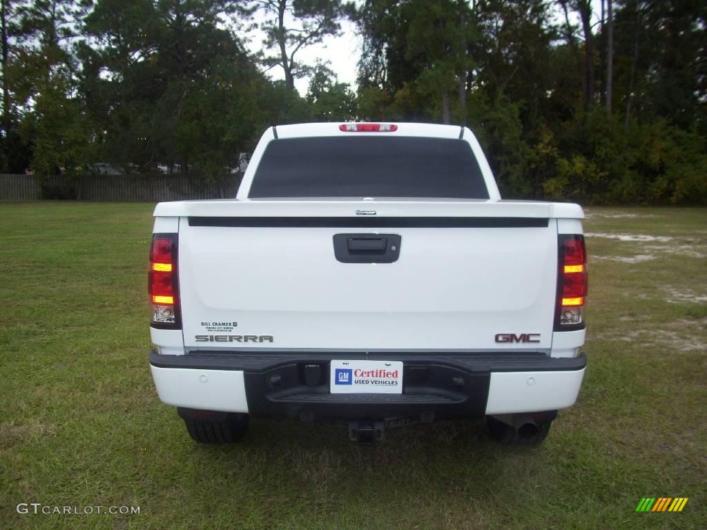 2008 Sierra 1500 Denali Crew Cab AWD - Summit White / Ebony photo #3
