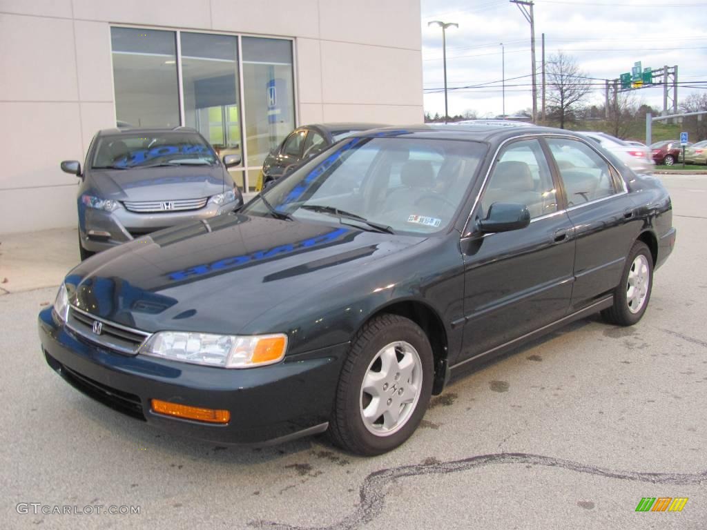 1996 Accord EX V6 Sedan - Sherwood Green Pearl Metallic / Beige photo #2