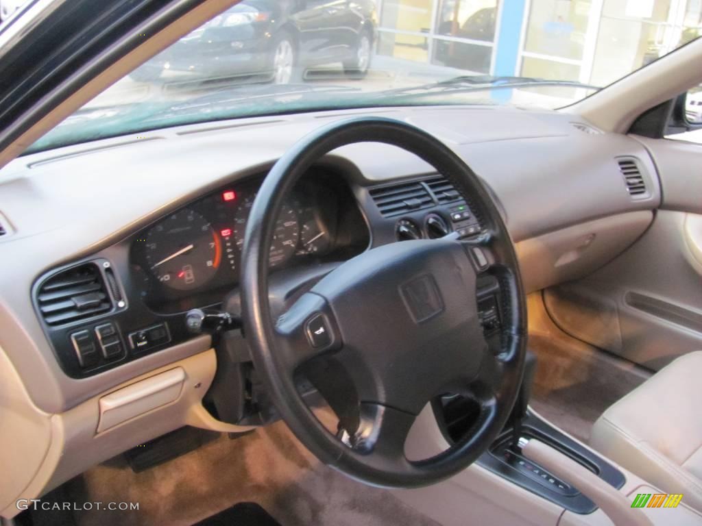 1996 Accord EX V6 Sedan - Sherwood Green Pearl Metallic / Beige photo #9