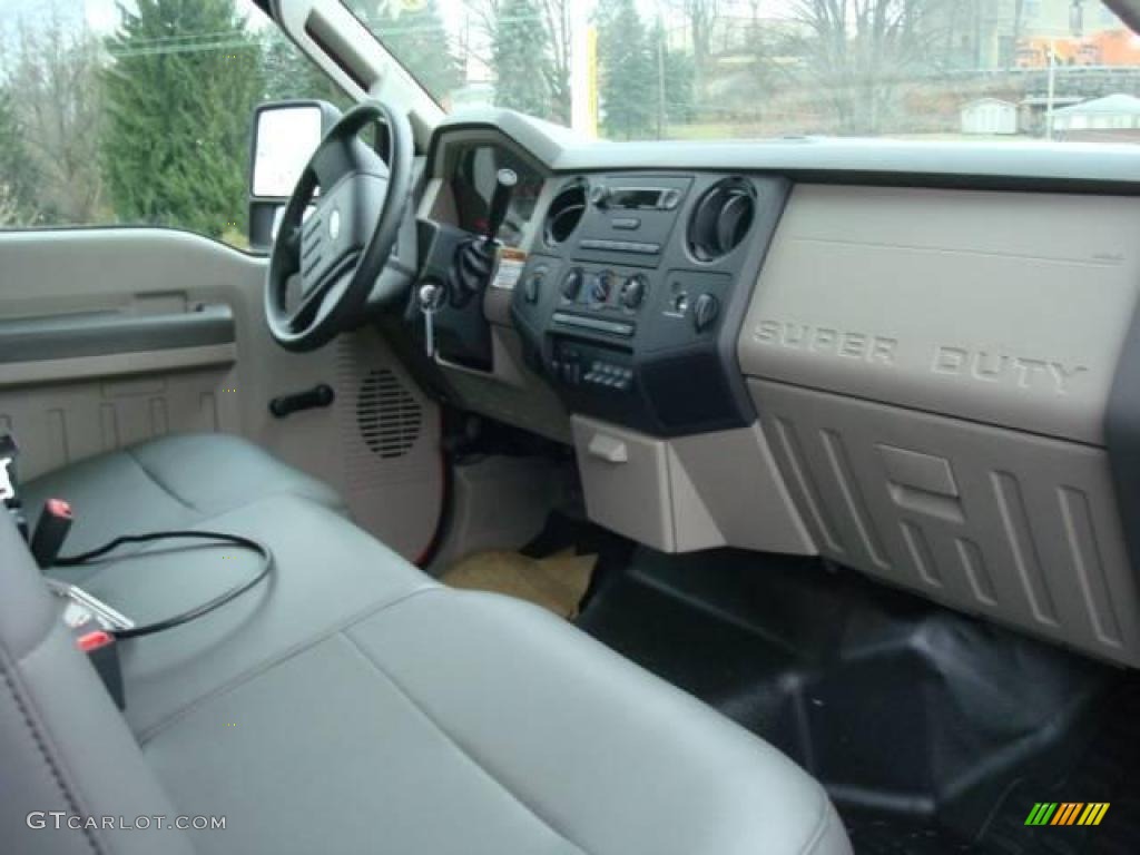 2010 F450 Super Duty Regular Cab 4x4 Chassis Dump Truck - Bright Red / Medium Stone photo #14