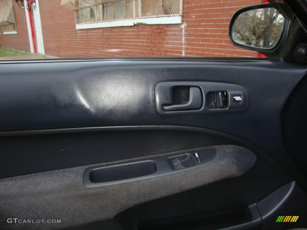 1996 Civic EX Coupe - Granada Black Pearl Metallic / Black photo #13