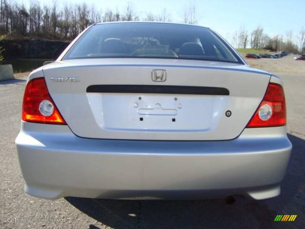 2004 Civic Value Package Coupe - Satin Silver Metallic / Black photo #5