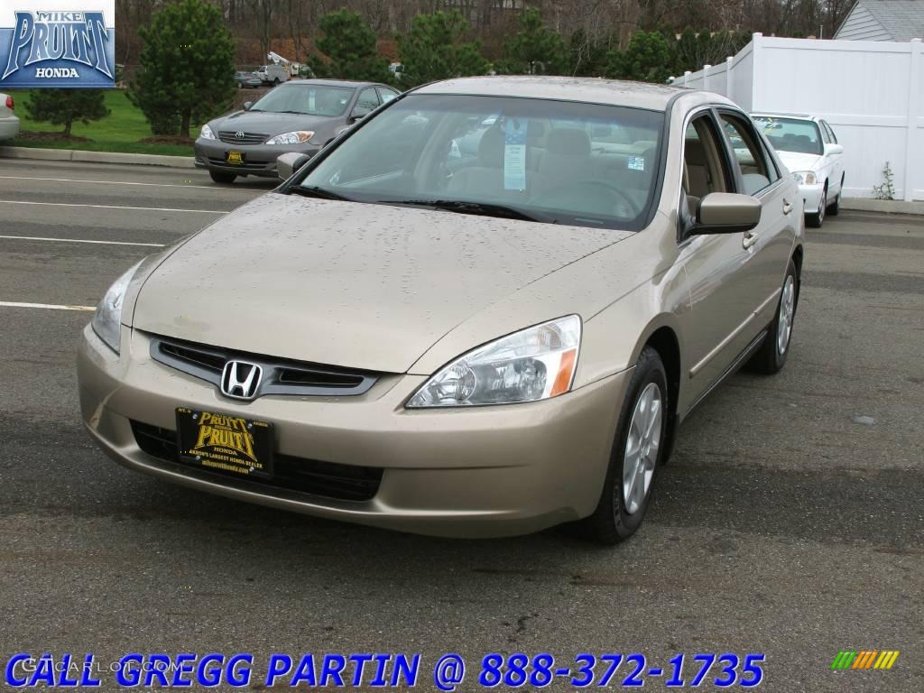 2003 Accord LX Sedan - Desert Mist Metallic / Ivory photo #3