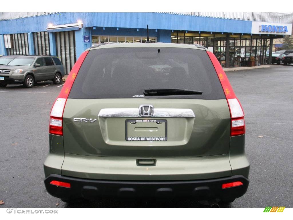 2008 CR-V EX 4WD - Green Tea Metallic / Ivory photo #6