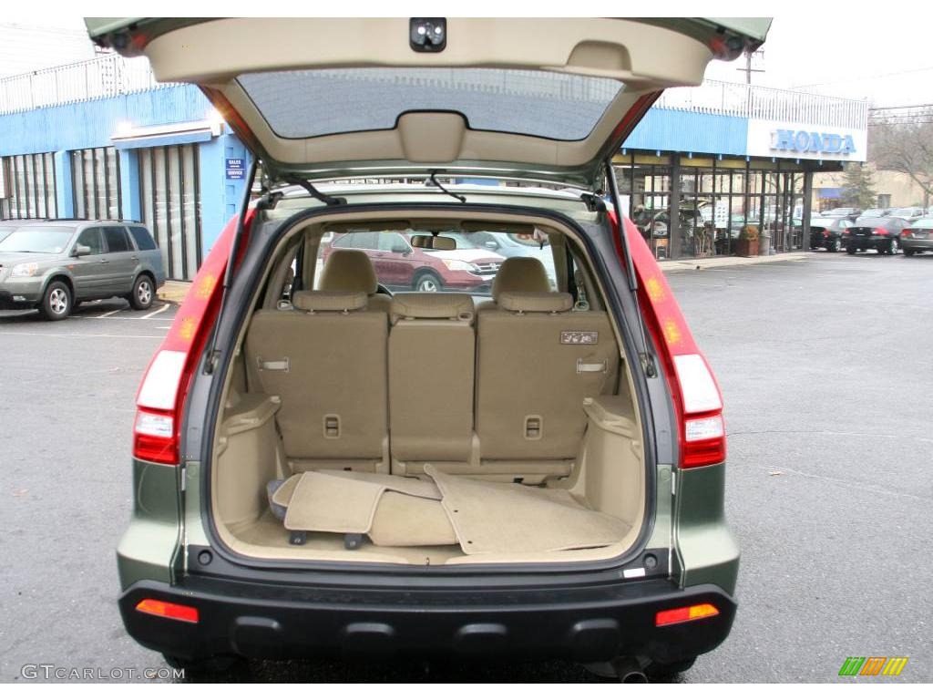 2008 CR-V EX 4WD - Green Tea Metallic / Ivory photo #7