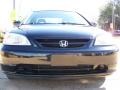 2001 Nighthawk Black Pearl Honda Civic EX Coupe  photo #14