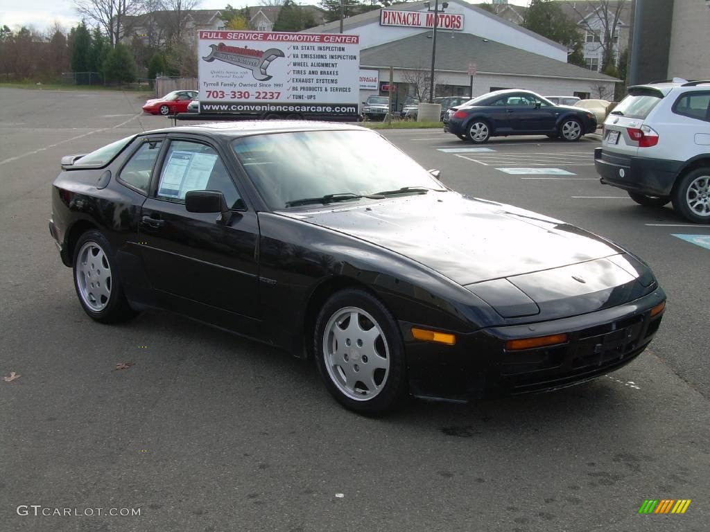 1991 944 S2 Convertible - Black / Black photo #2