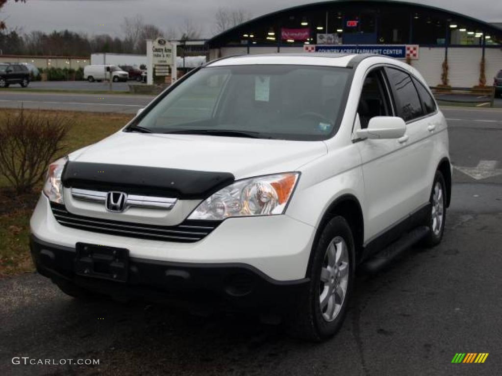 2007 CR-V EX-L 4WD - Taffeta White / Gray photo #2