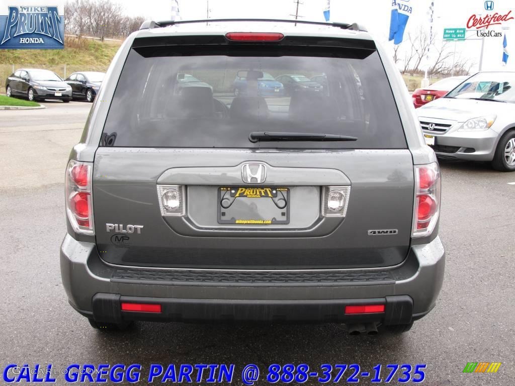 2007 Pilot EX 4WD - Nimbus Gray Metallic / Gray photo #8