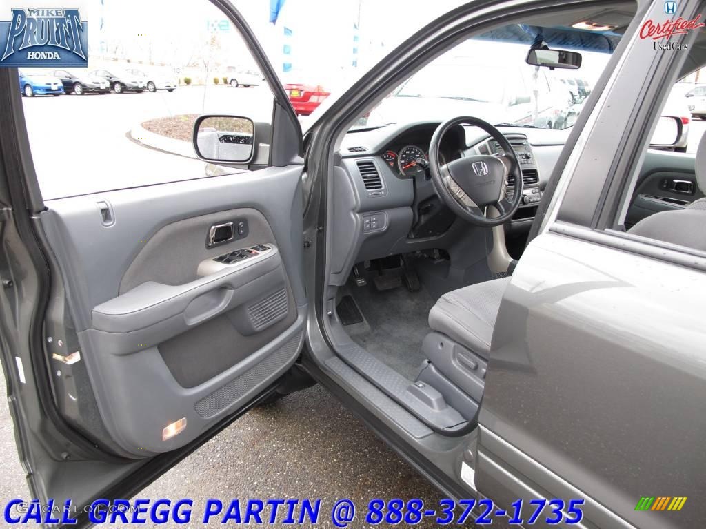 2007 Pilot EX 4WD - Nimbus Gray Metallic / Gray photo #10