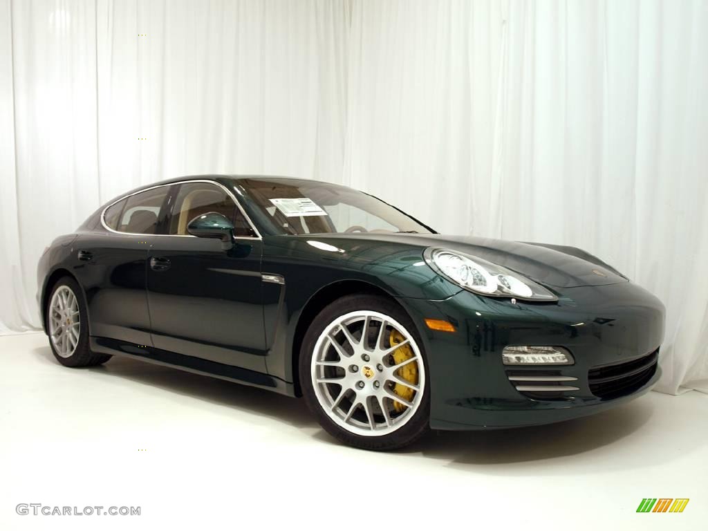 2010 Panamera 4S - Jet Green Metallic / Luxor Beige photo #2